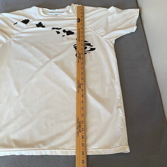 Honalua Surf Co Rash Guard Mens XL White UV Protection Graphic Hawaii Beach Swim - Picture 10 of 12